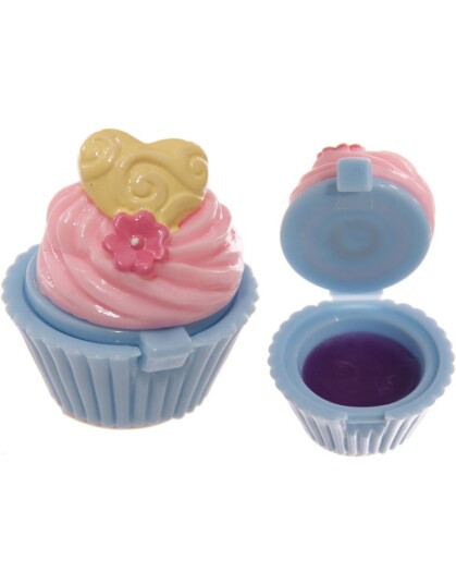 Puckator Blå Muffinsformet Lipgloss med Blåbær Smak