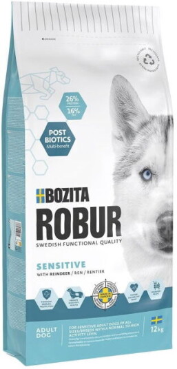 Bozita Robur Sensitive Reinsdyr Hundemat 12 kg