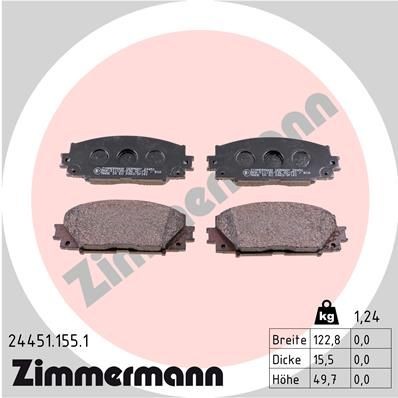 Bremseklosser ZIMMERMANN 24451.155.1