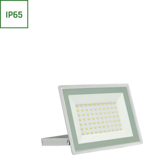 Spectrum 50W lyskaster   IP65 hvit arbeidslampe varmhvit 18x14x2.7cm   Kulør : Varm