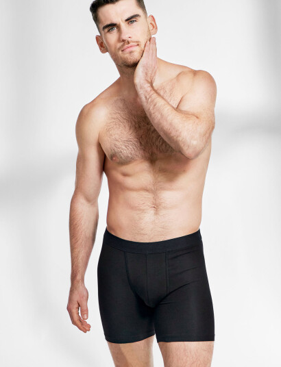 Bread & Boxers 3-Pack Boxer Brief Extra Long - Black - M Bread & Boxers 3-Pack Boxer Brief Extra Long - Black - M