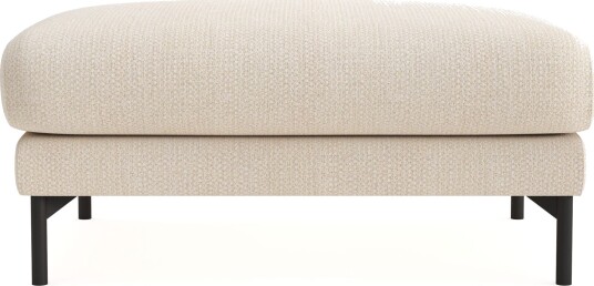 Menard Premium fotskammel i chenille - Lysbeige