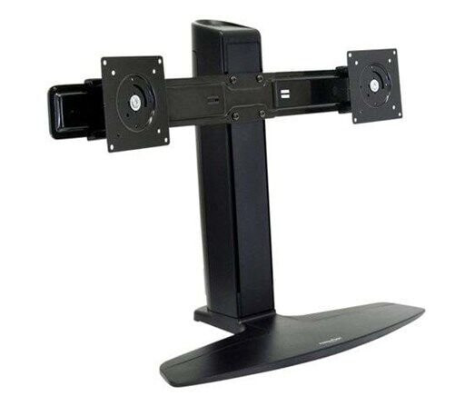 Ergotron Veggfeste for 2 LCD-skjermer - Justerbart Bordstativ opp til 24" - Svart Ergotron Veggfeste for 2 LCD-skjermer - Justerbart Bordstativ opp til 24" - Svart