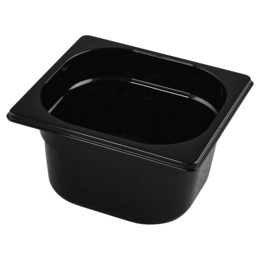 VEGA Kantine Trigno GN 1/6; Størrelse GN 1/6 1.6l 17.6x16.2x10 cm  LxBxD ; Svart