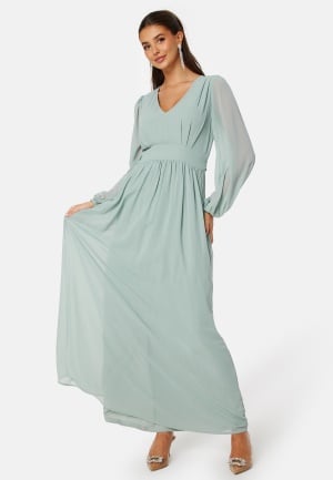 Bubbleroom Occasion Isobel Long sleeve Gown Dusty green 52