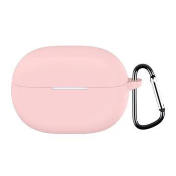 Huawei FreeBuds Pro 5 Silikondeksel med Karabinkroken Rosa