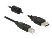 Delock USB-kabel - USB til USB-type B - 5 m