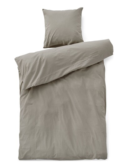 compliments Stone Bed Linen 140X200/50X70 Cm - Beige - 140X200;50X70CM