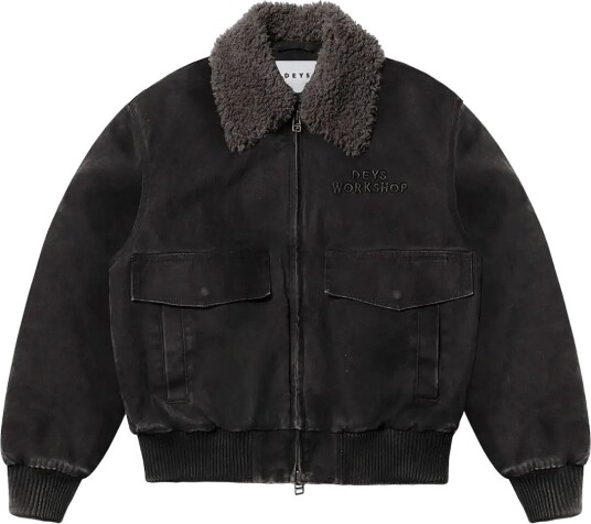 DEYS Anaheim Canvas Bomber Jacket   WASHED BLACK   L