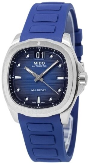 Mido Herreklokke M049.526.17.041.00 Multifort TV Big Date Blå/Gummi