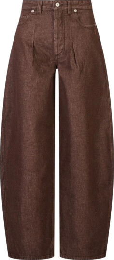 Jacquemus Dame Jeans Brun W26,