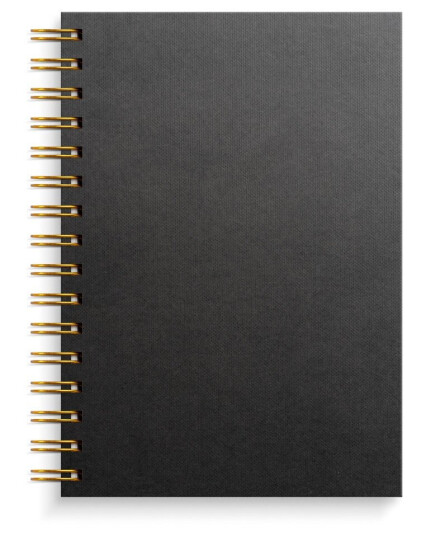 Notatbok Burde A5 Sort linjert Notatbok Burde A5 Sort linjert