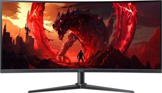 Acer Nitro 34" Buet Gaming Skjerm 3440x1440 1ms HDR Svart Acer Nitro 34" Buet Gaming Skjerm 3440x1440 1ms HDR Svart