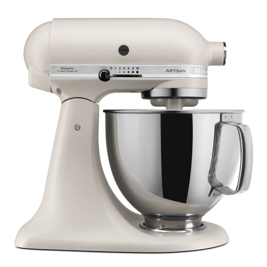 KitchenAid Artisan 4,8L Kjøkkenmaskin med Tilbehør 5KSM125EMH Beige KitchenAid Artisan 4,8L Kjøkkenmaskin med Tilbehør 5KSM125EMH Beige