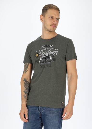 Koppartrans Custom Tee Olive Melange S T-Shirts Koppartrans Custom Tee Olive Melange S T-Shirts