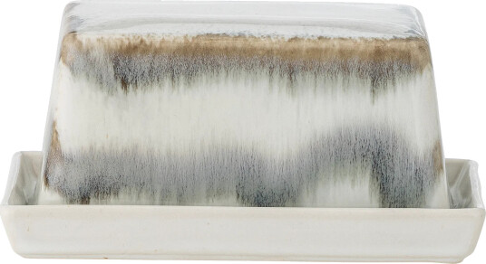 Bloomingville Paula smørboks 11,5x17,5 cm Grey