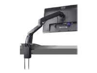 Dell MSA14 Single Monitor Arm Stand - Monteringssett (leddarm, VESA-adapterplate) - for LCD-skjerm - svart - skjermstørrelse: 19-38 - skrivebord - for Latitude 7275, 7370, E5270  OptiPlex 9010  Precision 3510, 5510, 7510  UltraSharp U2417
