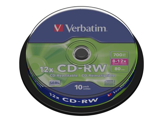 Verbatim DataLifePlus - 10 x CD-RW - 700 MB 8x - 12x Verbatim DataLifePlus - 10 x CD-RW - 700 MB 8x - 12x