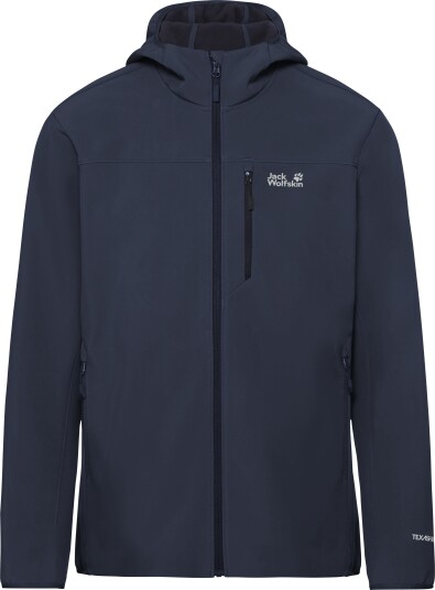 Jack Wolfskin Men"s Wild Winds Hooded Jacket Midnight Sky L