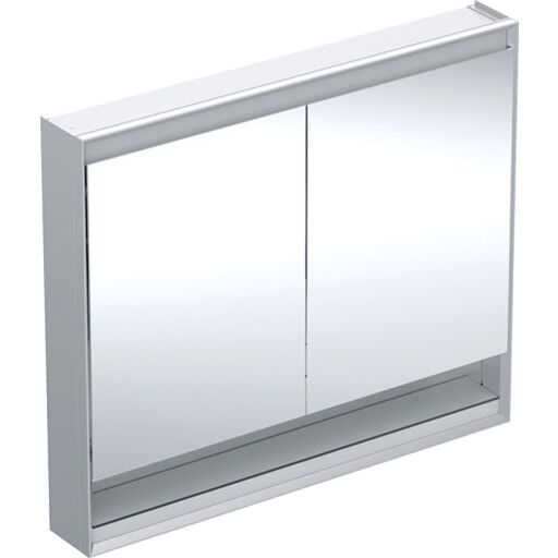 Geberit One speilskap 105x90 cm aluminium