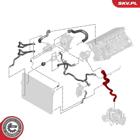 Radiatorslange ESEN SKV 43SKV644