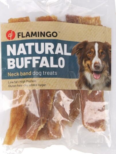 Flamingo Natur Snack Bøffel Nakkebånd Sparepakke 2 X 200 G