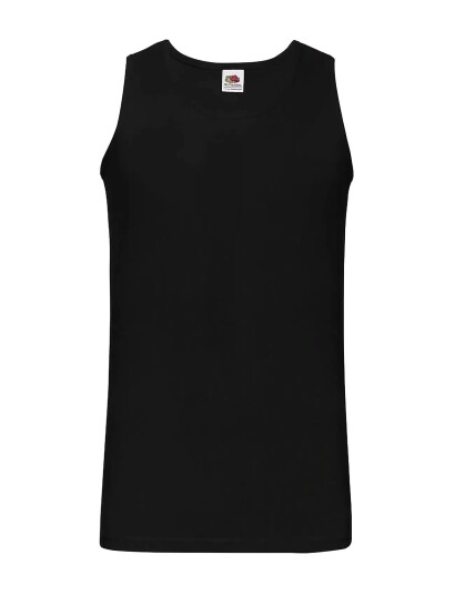 Fruit of the loom Valueweight Athletic Vest Black M
