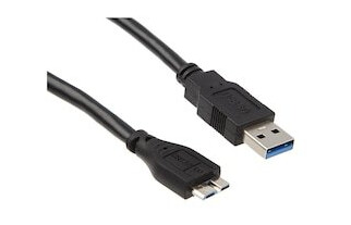 USB-A til USB Micro-B kabel 1m (sort) USB-A til USB Micro-B kabel 1m (sort)