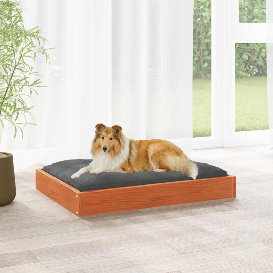 Vidaxl Hundeseng 101.5 X 74 X 9 cm Massiv Furu