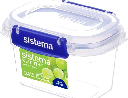 Sistema Oppbevaringsboks Klip It + 400 Ml - 400 ml Sistema Oppbevaringsboks Klip It + 400 Ml - 400 ml