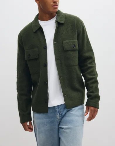 Selected Men Slhnealy Ls Knit Workwear Cardigan Overshirts
