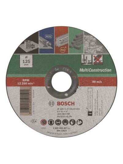 Bosch Kappeskive Rett Multi Construction 125 mm