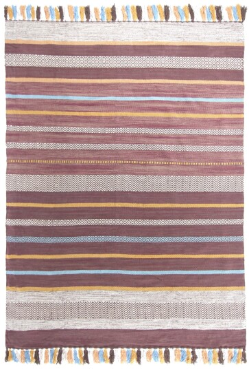 Bomullsteppe Bouira brun/multi Størrelse: 160 x 230 cm
