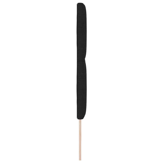 Sengegavl Diamantmønster Svart 160 cm Stoff