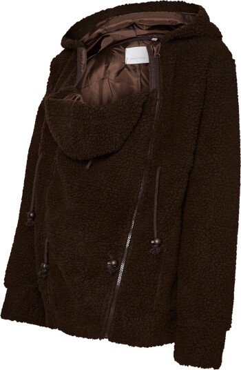 Mamalicious Mlrachel  3In1 Teddy Jacket Noos   Brown   XXL