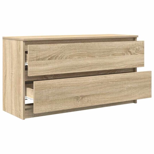 TV benk sonoma eik 100x35x54 cm konstruert tre