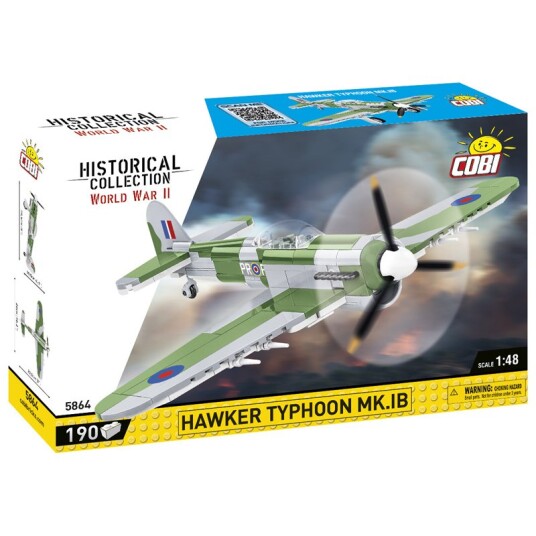 Cobi Historical Collection WWII Byggesett 190 Deler Hawker Typhoon MK.IB