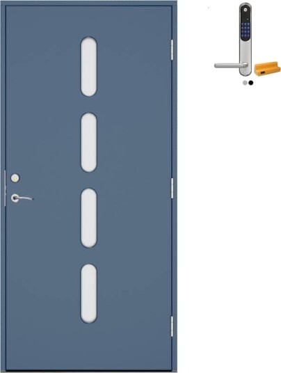 Ytterdør Swedoor Advance-Line Statement Soul med Yale Doorman Classic Home