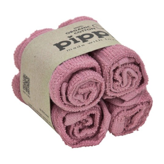 Vaskeklut Pippi Old Rose 4pk