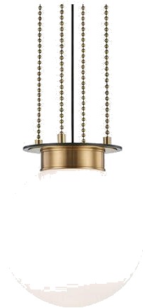 Gunther taklampe antikk messing/bronse
