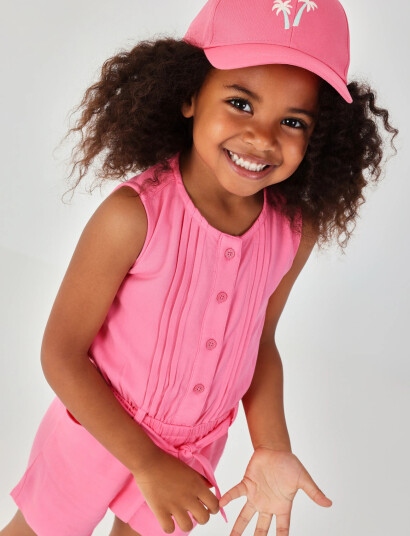 Boboli Jumpsuit Twill For Girl Pink 86