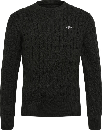 Gant Kids Shield Cotton Cable Neck Sweater Khaki green 122