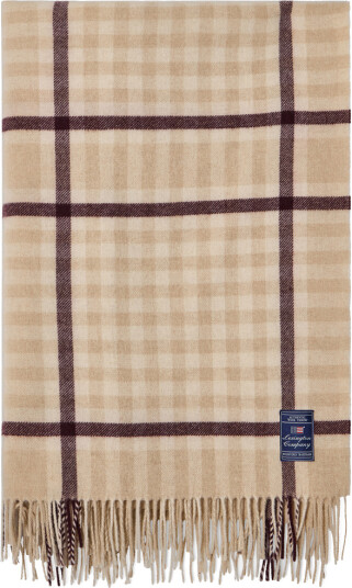 Lexington Pledd i resirkulert ull med mønster Beige Lexington Pledd i resirkulert ull med mønster Beige