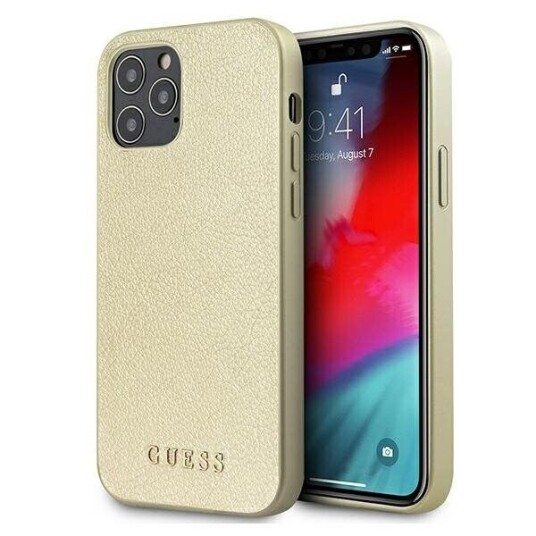 Guess Mobildeksel til iPhone 12 Pro Max 6,7" Gull Hardcase Iridescent