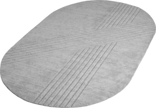 Woud Kyoto Oval Gulldeppe 340x210 cm Grå Woud Kyoto Oval Gulldeppe 340x210 cm Grå