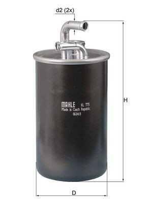 Drivstoffilter MAHLE ORIGINAL KL 775