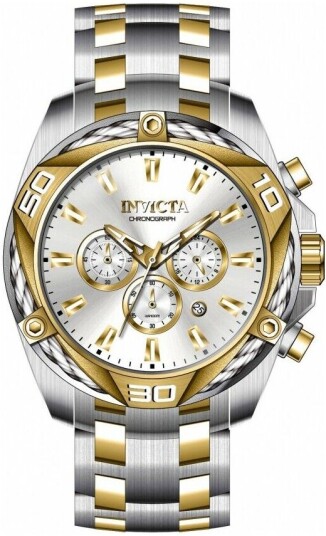 Invicta Herreklokke 34126 Sølvfarget/Gulltonet stål Ø50 mm Invicta Herreklokke 34126 Sølvfarget/Gulltonet stål Ø50 mm