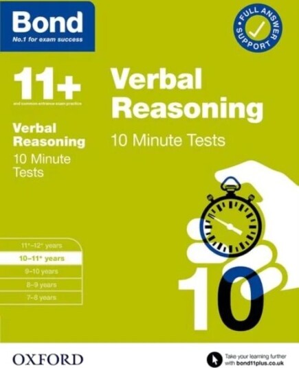 Bond 11+: Bond 11+ 10 Minute Tests Verbal Reasoning 10-11 years av Frances Down, Bond 11+