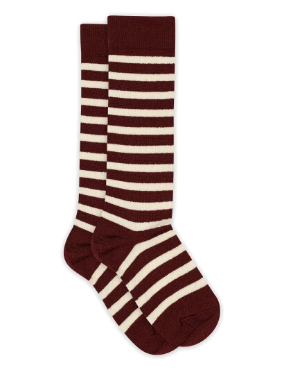 mp Denmark Elis Knee Socks - Burgundy - 37/39