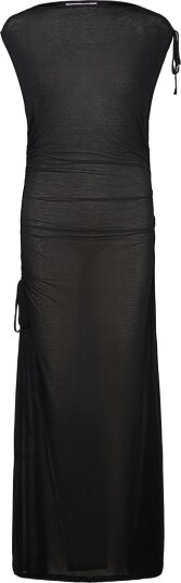 Weekday Sleeveless Boat Neck Maxi Dress   Black   XS